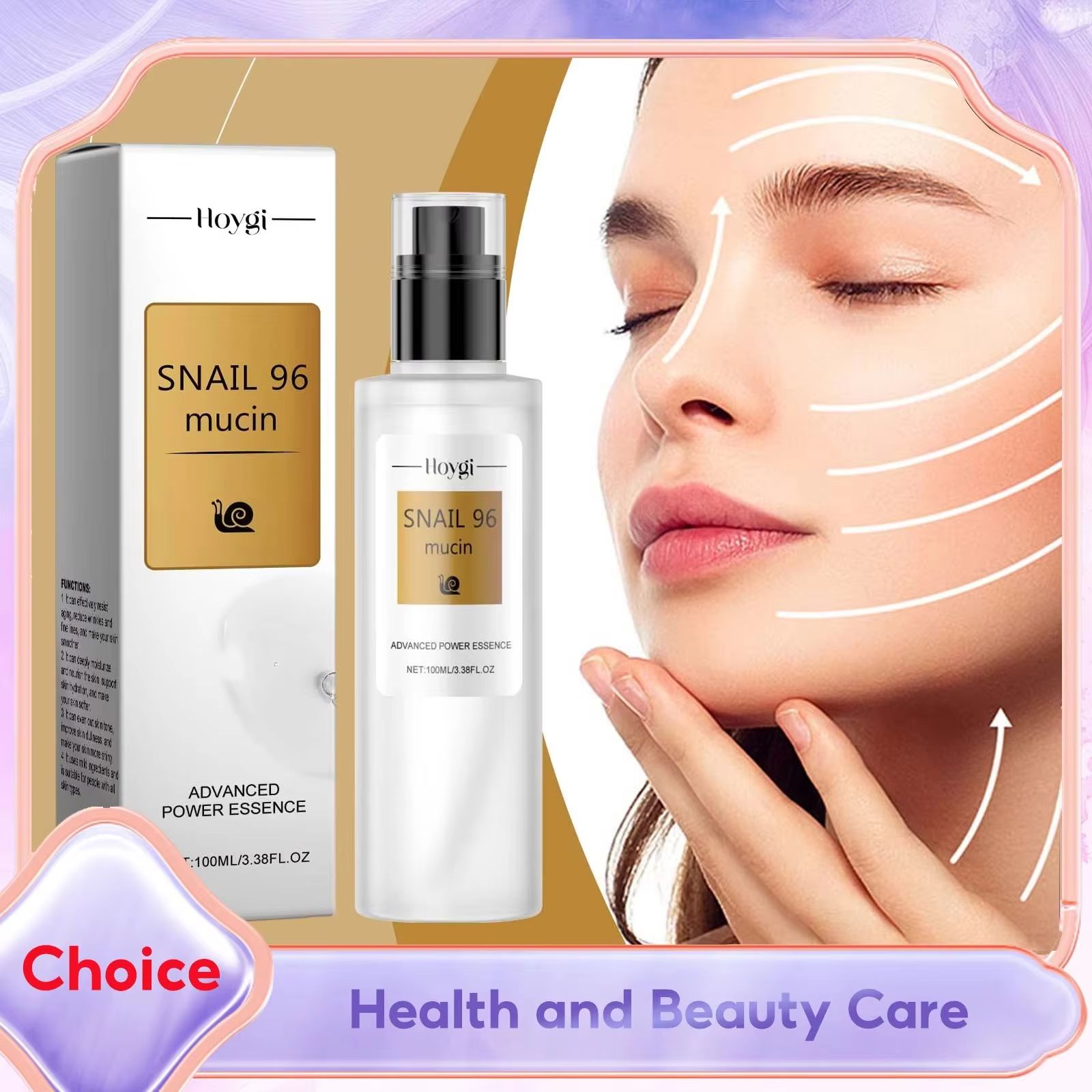 Snail Mucin 96 Repair Essence - เซรั่มบำรุงผิวหน้าสารสกัดเมือกหอยทาก 96% ช่วยฟื้นฟูผิว เพิ่มความชุ่มชื้น ซ่อมแซม ลดเลือนริ้วรอย