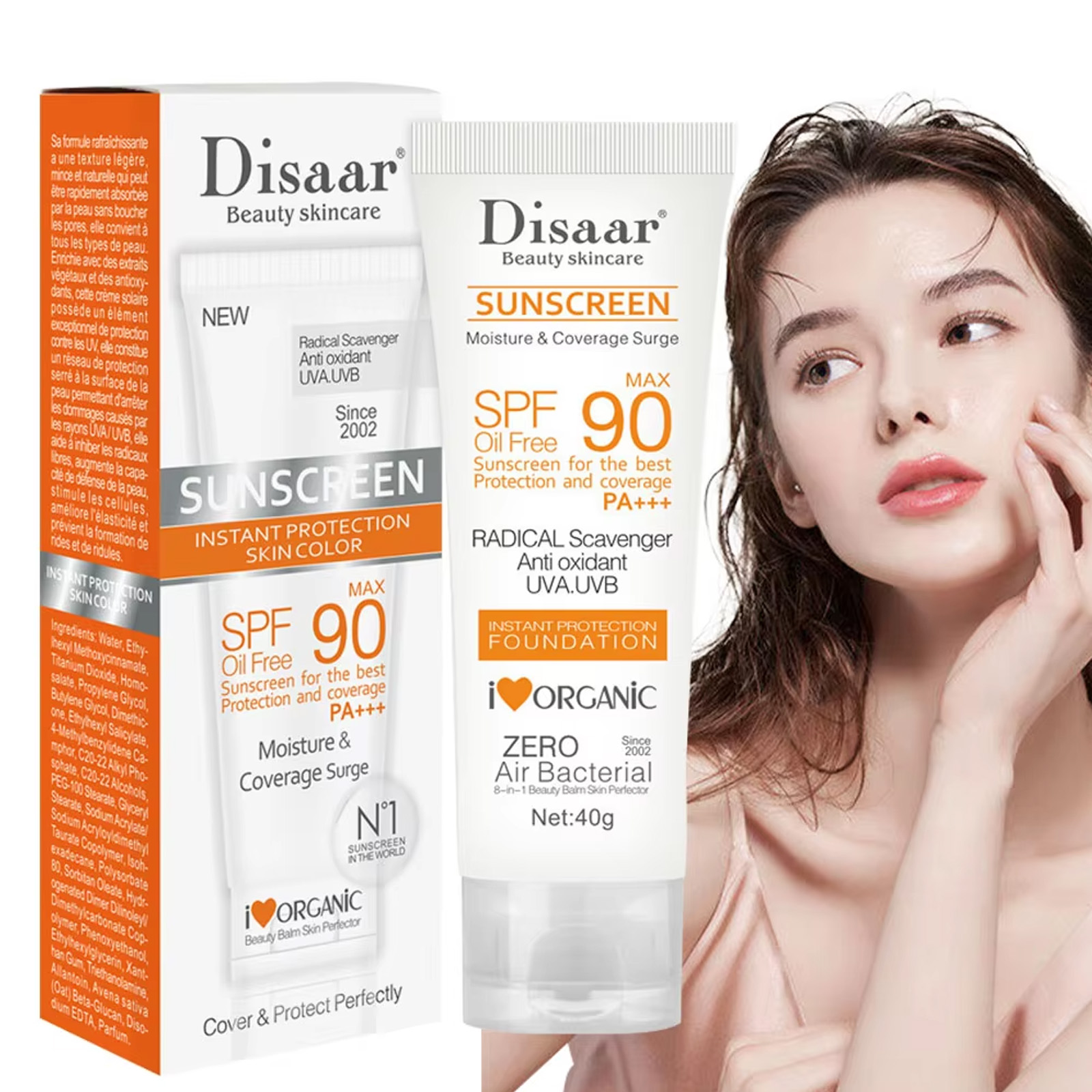 Spf 50 Waterproof Sunscreen - ครีมกันแดดผิวหน้ากันน้ํา SPF 90+UV Sun Cream ครีมกันแดดผิวครีมป้องกัน