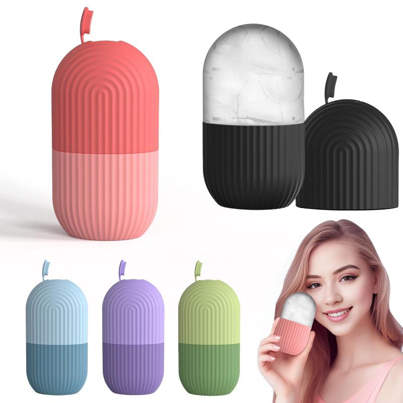 Face Ice Roller Puffiness - นิวเฟซ ไอซ์โรลเลอร์ ซิลิโคน แม่พิมพ์น้ำแข็งเพื่อความงาม เครื่องมือนวดลดอาการบวมรอบดวงตา ไอซ์เฟเชียลโรลเลอร์