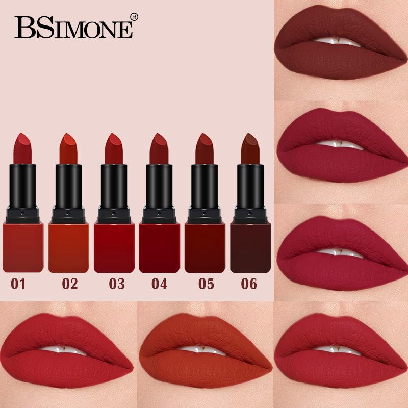 Matte Velvet Lip Tint Long Lasting - ลิปกลอสเนื้อแมทกำมะหยี่ - กันน้ำ ให้ความชุ่มชื้น ติดทนนาน ลิปทินท์สีแดง
