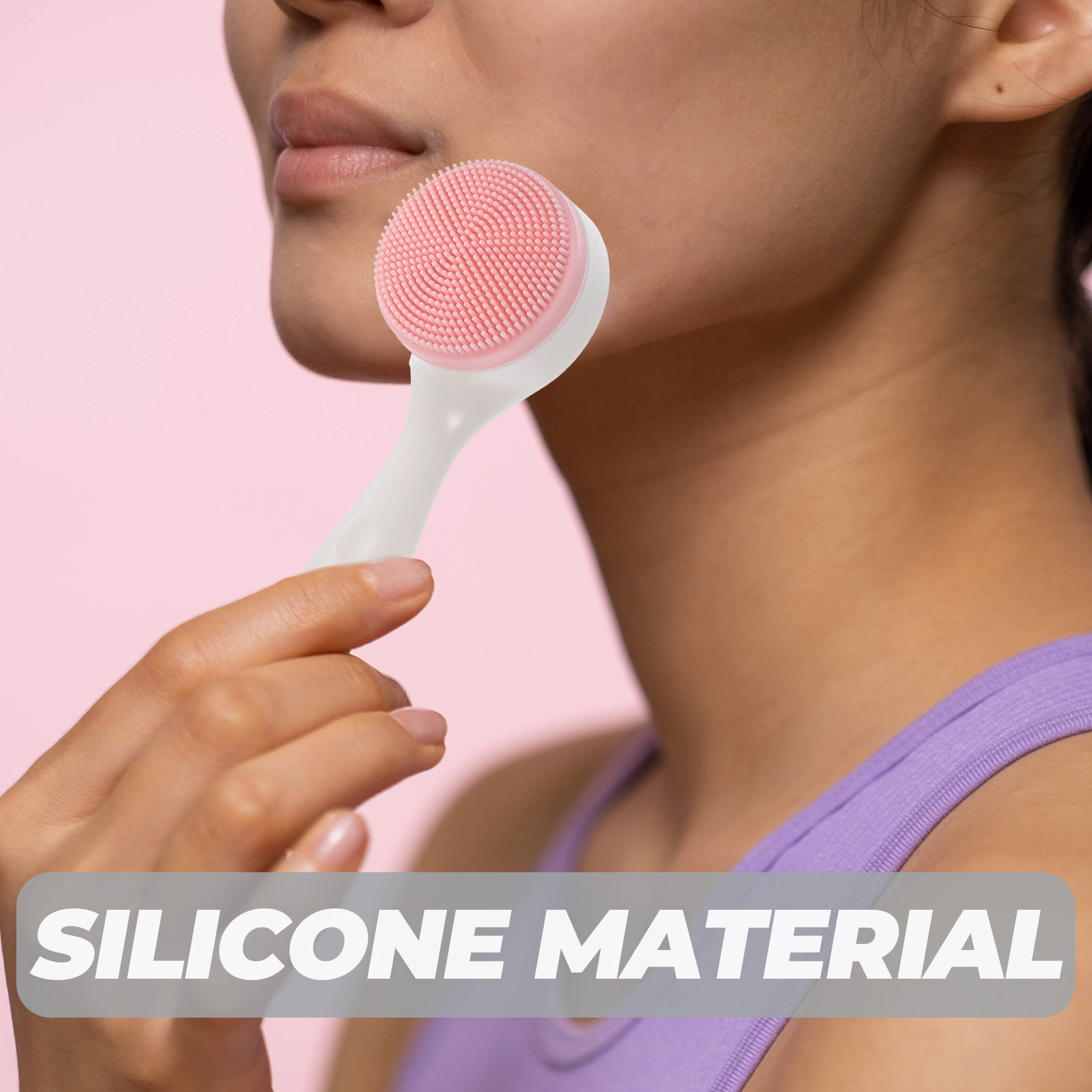 2 ชิ้นแปรงทำความสะอาดผิวหน้าซิ - Silicone Face Scrubber Electric บทวิจารณ์และราคา