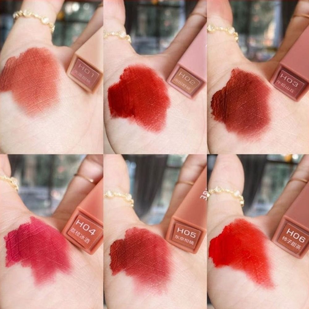 ลิปกลอสเนื้อแมตต์แบบใหม่ เนื้อ - Matte Velvet Lip Tint Long Lasting บทวิจารณ์และราคา