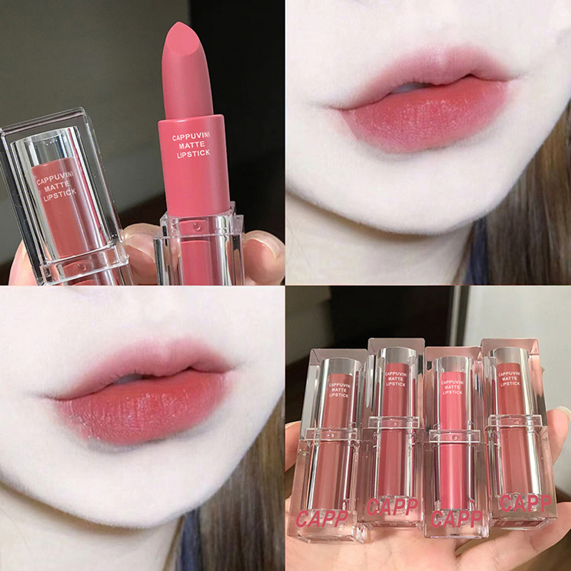 ลิปสติกอะคริลิคใส 6 สี ลิปสติก - Matte Velvet Lip Tint Long Lasting บทวิจารณ์และราคา
