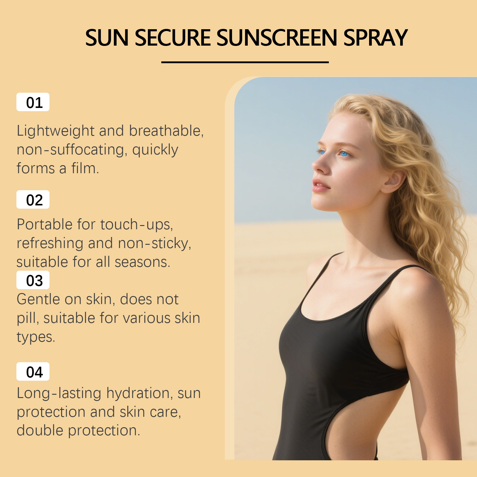 สเปรย์กันแดดแบบใส SPF 50+ สำหร - Spf 50 Waterproof Sunscreen บทวิจารณ์และราคา