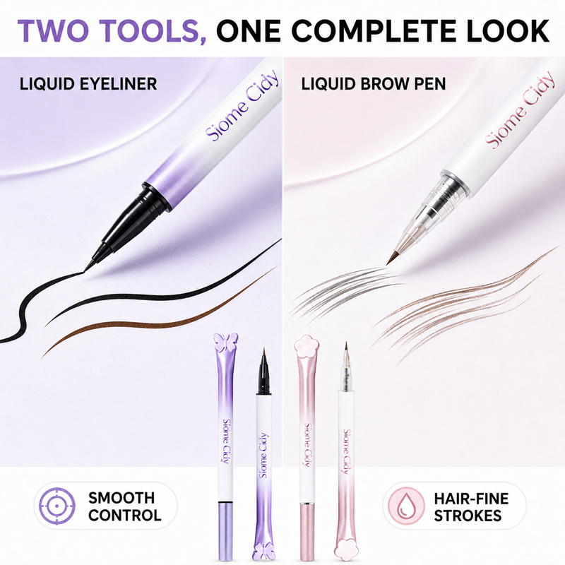Siome Cidy ชุดอายไลเนอร์แบบน้ำ - Waterproof Liquid Eyeliner Pen บทวิจารณ์และราคา