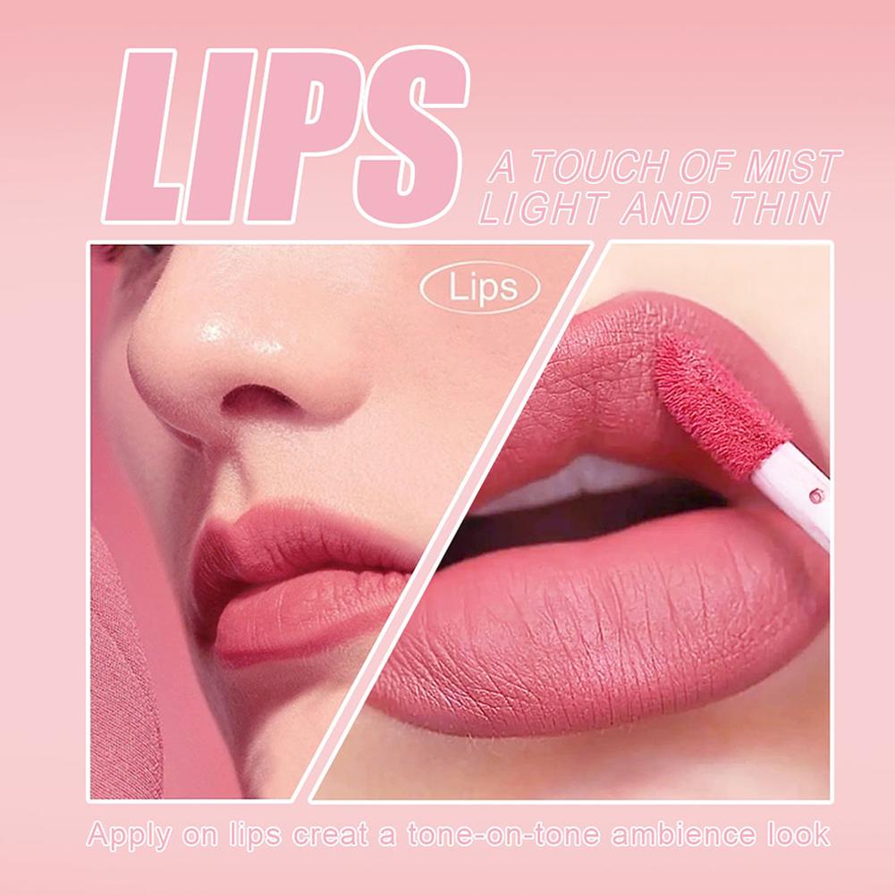 3 ชิ้น/เซ็ต Nude Lip GLOSS Mat - Matte Velvet Lip Tint Long Lasting บทวิจารณ์และราคา
