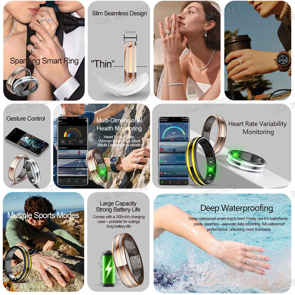 แหวนสมาร์ทตรวจจับท่าทาง กันน้ำ - Health Monitors บทวิจารณ์และราคา