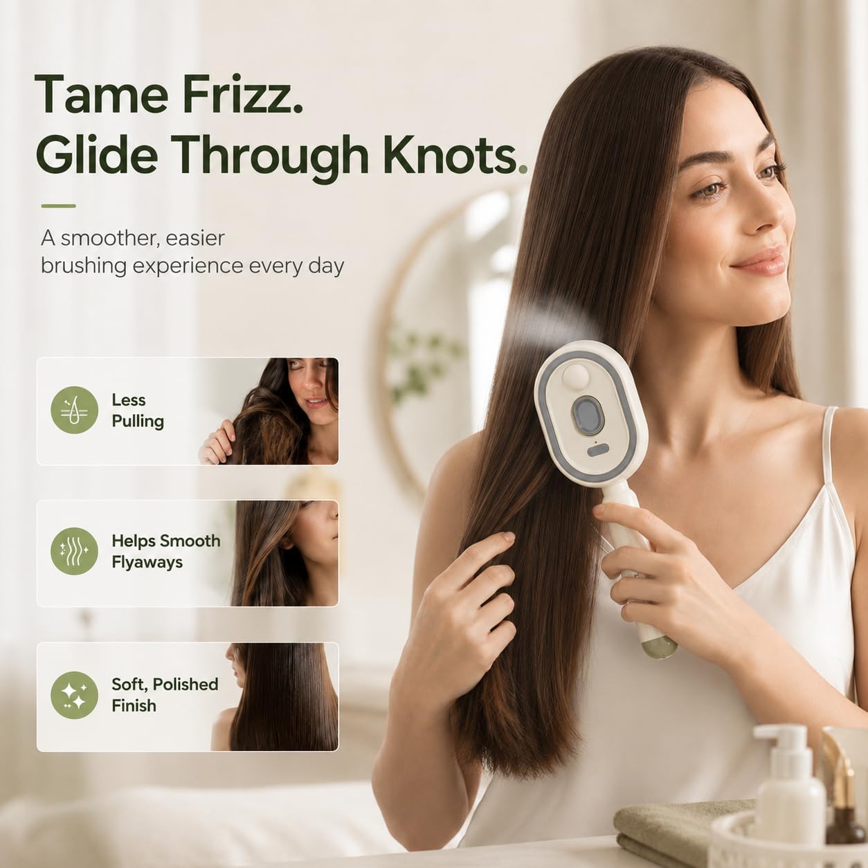 หวีสเปรย์นวดผมไฟฟ้า 2in1 แปรงห - Massage บทวิจารณ์และราคา