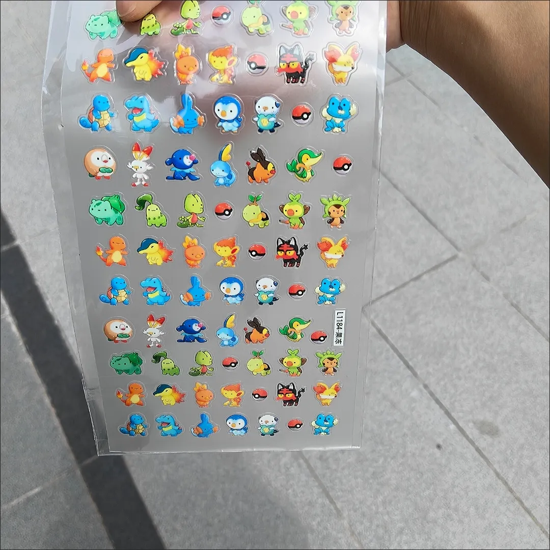 สติ๊กเกอร์ติดเล็บโปเกมอน ชาร์แ - Nail Art บทวิจารณ์และราคา