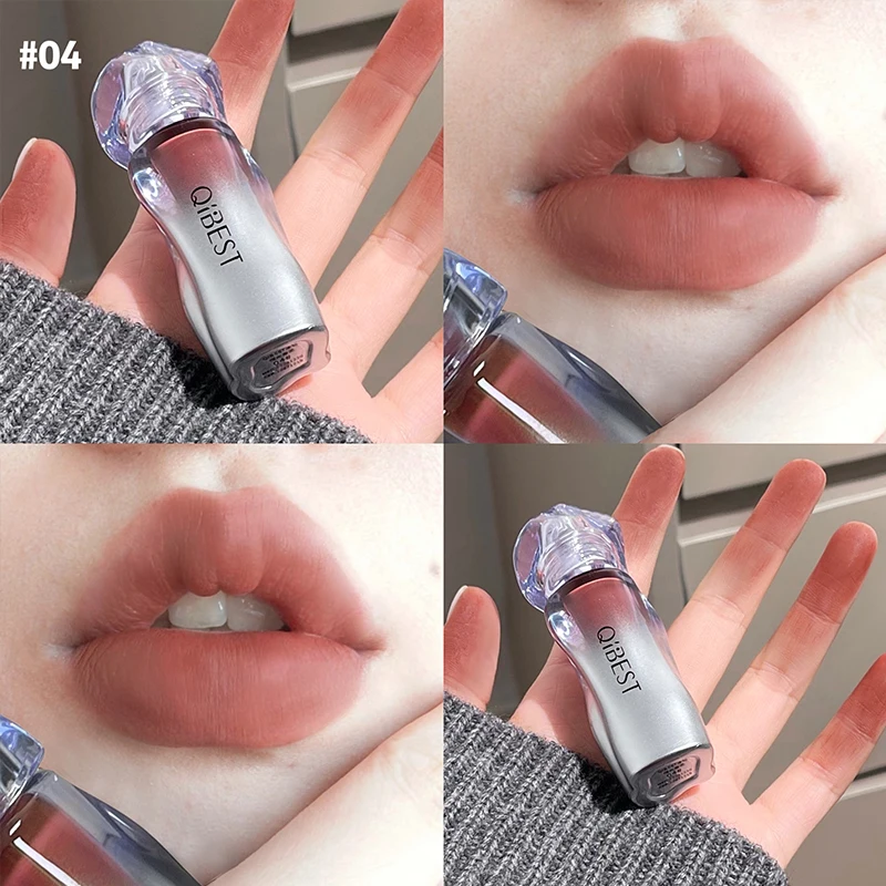 QIBEST Matte Velvet Liquid ลิป - Matte Velvet Lip Tint Long Lasting บทวิจารณ์และราคา