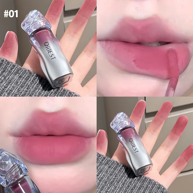 QIBEST Matte Velvet Liquid ลิป - Matte Velvet Lip Tint Long Lasting บทวิจารณ์และราคา